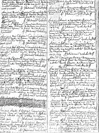 Pagina uit een trouwboek